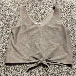 Taupe Knotted Women's Top